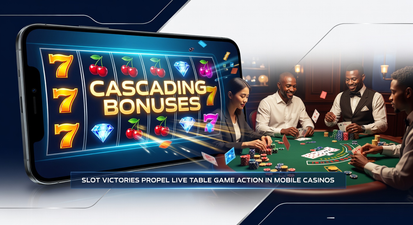 Dynamic split-screen of a slot machine jackpot exploding into live roulette wheel spins on a smartphone